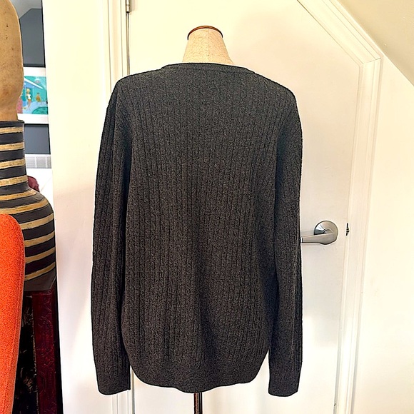 Men's Psycho Bunny Gray Cable Sweater!! - Picture 3 of 6